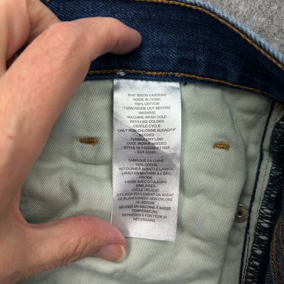 Current/Elliott The Original Straight Jeans Women's Size 27 Button Fly Denim - Picture 5 of 12